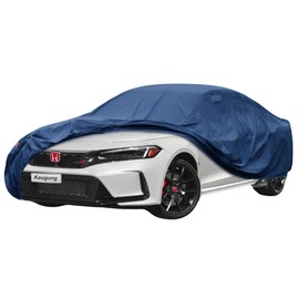 Kaugung Heavy Duty Car Cover Custom Fit Honda Civic (1995-2025), Waterproof All Weather Resistant Outdoor Sun Rain Dust Snow Protection with Anti-Theft Lock.(USA Warehouse,Within 3-7 Days)