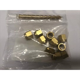 Agilent 5181-7479 Brass Nut, Ferrule 10pk 1/8" - NEW