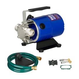 BTAEGH Water Transfer Pump 115V 1/10HP 330 GPH Portable Electric Utility Pump with 6ft Hose Suction Kit Drain Pools Waterbed Rain Barrel Aquarium Hot Tub