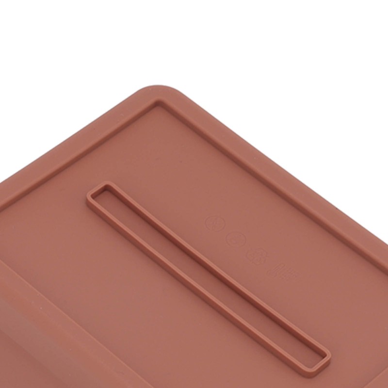 2 Pcs Silicone Air Cooker Pot with Handle Rectangular Fryer