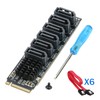 M.2 to SATA 3.0 Adapter [6-Port], RIITOP M.2 NVMe to