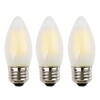 OPALRAY C35 6W LED Candelabra Bulb, 4000K Neutral White Daylight,