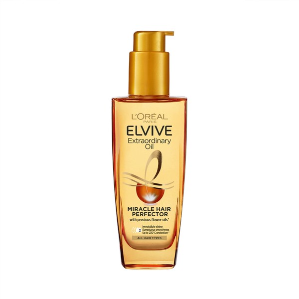 L'Oréal Hair Oil, by Elvive Extraordinary Oil, For Dry to Very Dry Hair,100ml