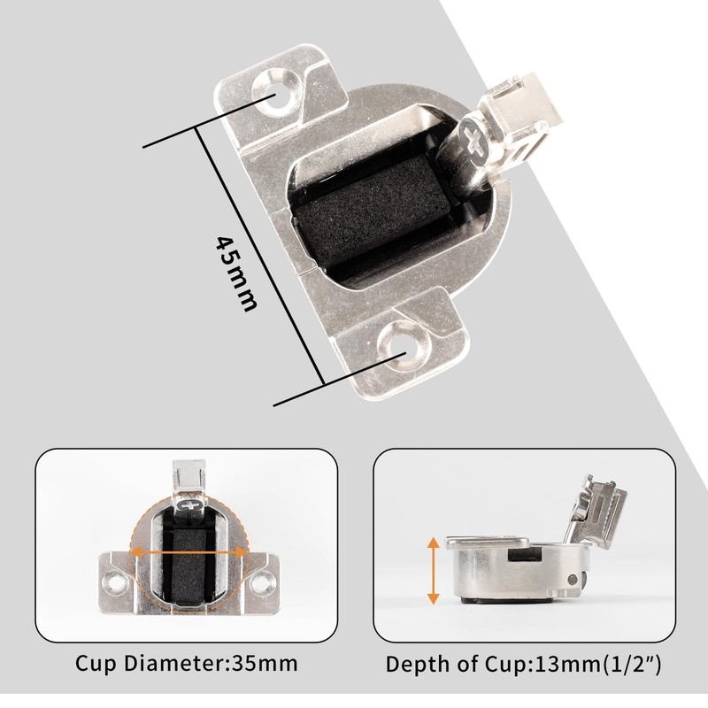 Replacement for Blum 110 Degree Screw-in Compact 33 Hinge, Cabinet