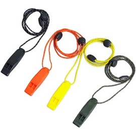 4 Pcs Silbatos De Seguridad Con Cordón Reflectante Ajustable Silbato Marino De Plástico De Emergencia Silbato De Seguridad Silbato Marino Kit De Supervivencia De Emergencia Para Exteriores (4 Pcs)