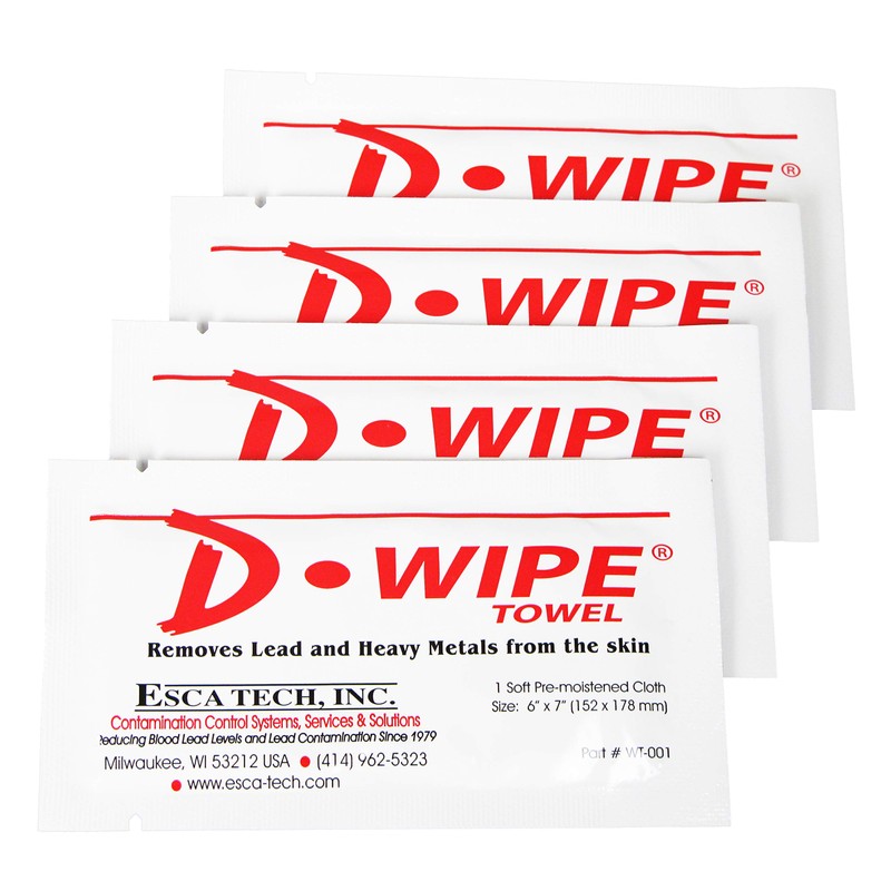 D-Wipe Towels by D-Lead, Dispenser with 100 Individually Wrapped Towels