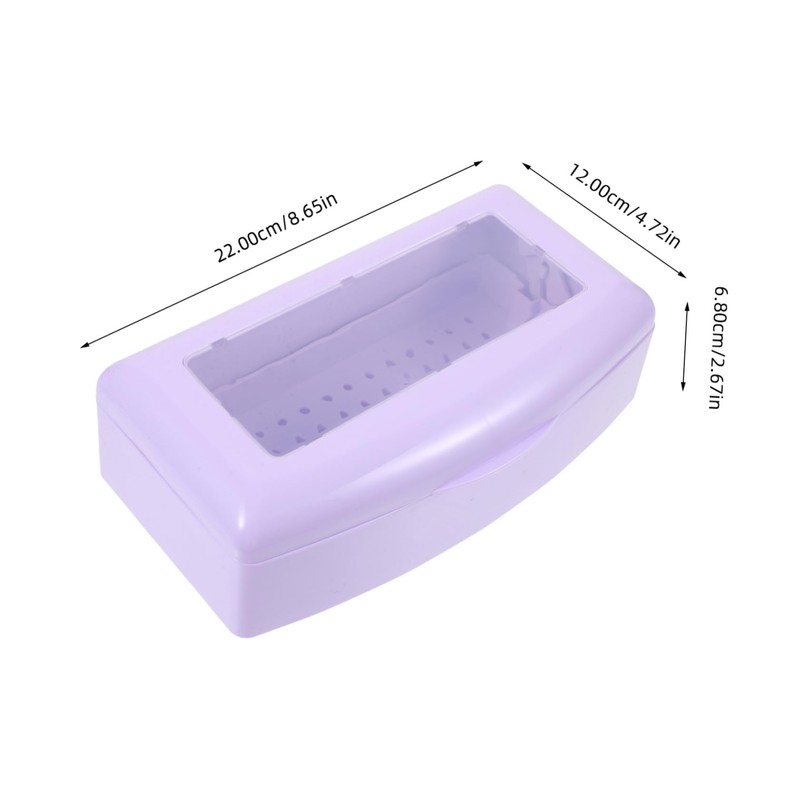 Beavorty Nail Art Tools Organizer Box Sterilizer Case for Nail