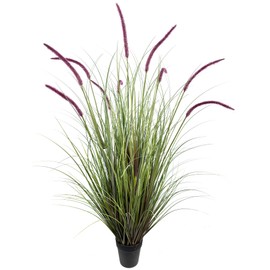 AfanD Artificial Plant 47in(1pack) Tall Artificial Grass Plant,Faux Plants Indoor Home Decorative Artificial Plants & Flowers in Pot Fake Plant, House Plant Indoor