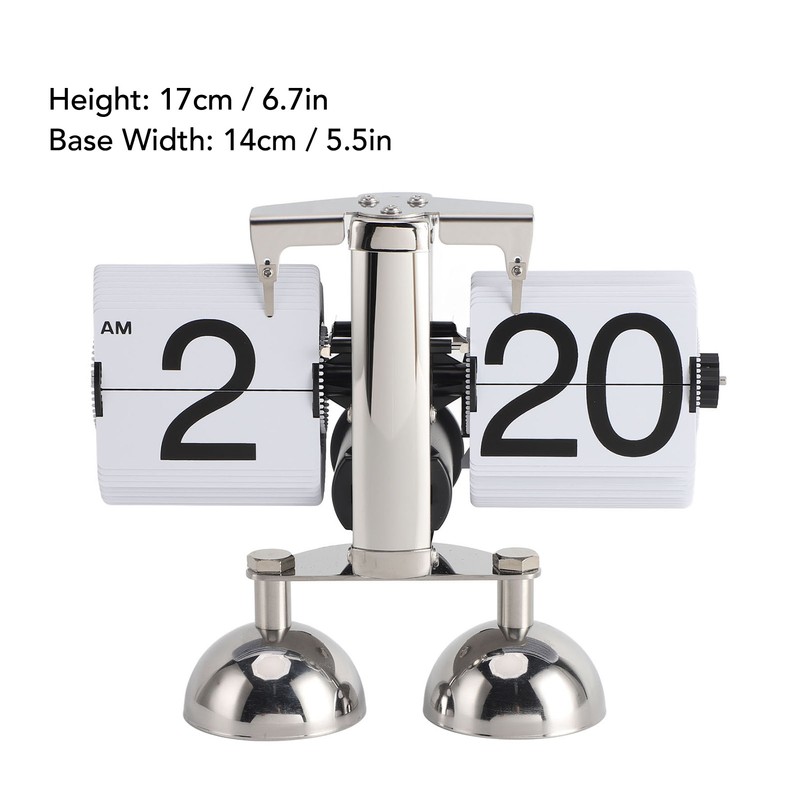 Retro Digital Flip Down Clock Flip Desk Clock Mechanical Battery