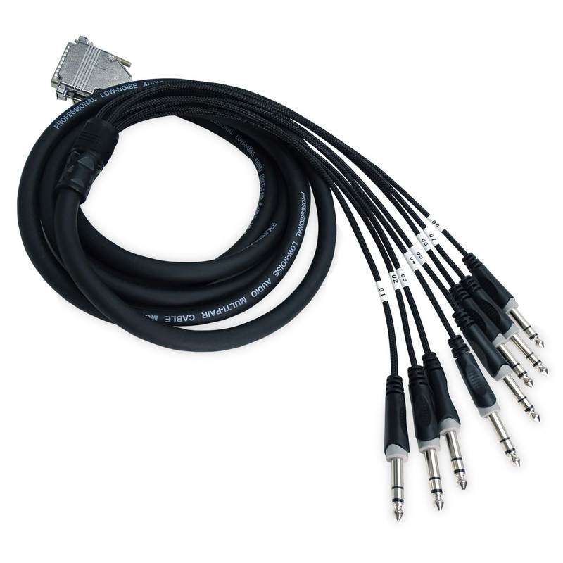 keepdrum SNA56-8 Multicore Cable Snake Sub-D DB-25 to 8x 6.35
