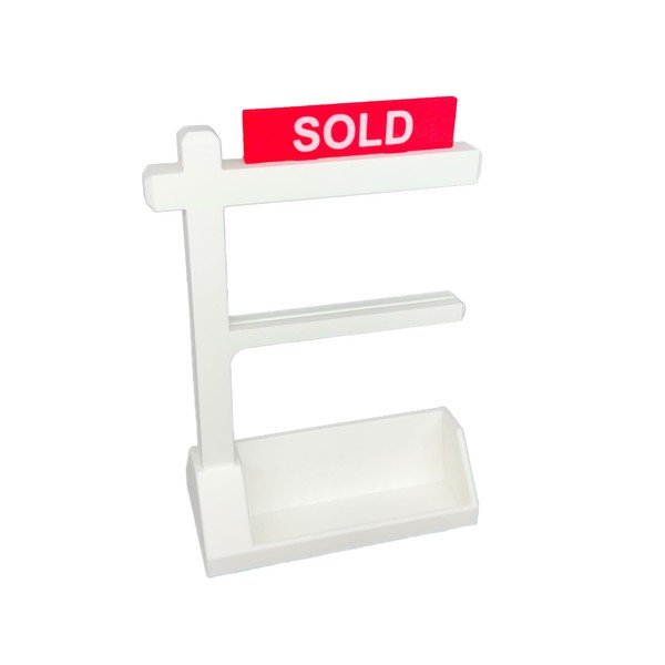 BnksChnl Realtor For Sale Business Card Display Holder With SOLD