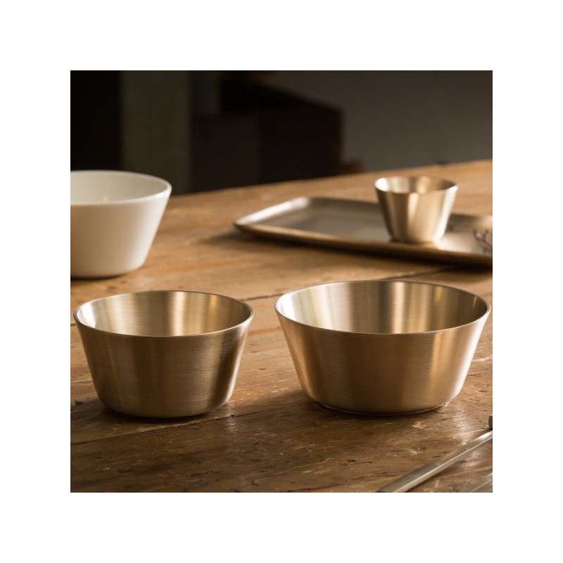 Notdam Bangjja Yugi Modern Air Bowl Set / 놋담 방짜유기