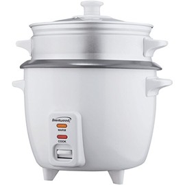 Brentwood Appliances TS-480S Rice Cooker with Steamer (15 Cups 900W), White