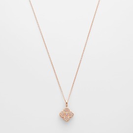 Vendome Boutique Shell Flower Reversible Necklace, F, Metal, No Gemstone