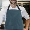 ABOOFAN Oil Kitchen Apron Waterdrop Resistant Bib Apron with Pockets
