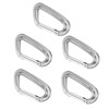 5Pcs Aluminum Alloy Climbing Carabiners 12KN (2697 Lbs) Heavy Duty