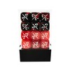 36pcs 12mm Positive and Negative Dice Counters Marble Red+Gemini Red&Black