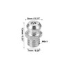 X AUTOHAUX 100 Pcs M6x1 Grease Nipple Fitting Straight 180