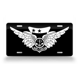 SignsAndTagsOnline Combat Aircrew Wings License Plate Veteran Wings Auto Tag