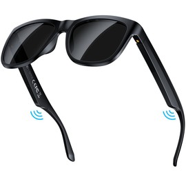 [XO Simple is Beauty] Smart Glasses Safety Glasses with Bluetooth Speaker for Exercise Outdoor Indoor Outdoor UV400 Protection Voice Control Mic Stereo Speaker Open Ear