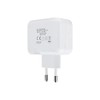 Brightium Doppeltes USB-C- und USB-C-Wandladegerät, 27 W, Weiß, ideal zum