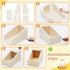 Maxcheck 1 Pack Wood Rabbit Nesting Box, 14x8x8 Inch Wooden