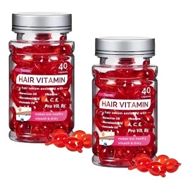 Complex 40 2pcs Cpsula Vitamnica Smooth Silky Hair Quer Frutos Rojos                                                                                  