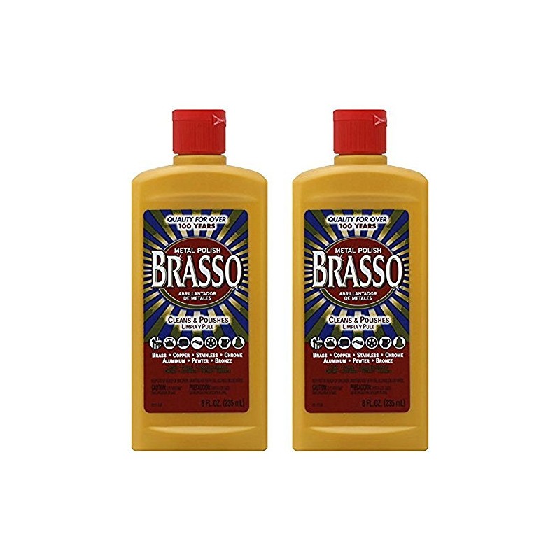 BRASSO Metal Polish, 8 oz (Pack of 2)