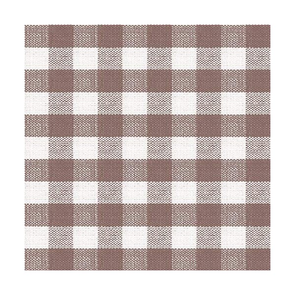 Large Gingham Taupe Luncheon Paper Napkins