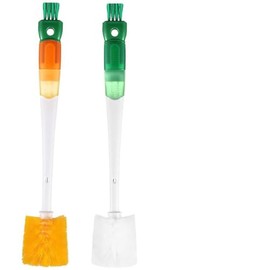 2 Piezas Cepillo para Lavar Termo,Cepillo para Popotes Largos,5 in 1 Multifunctional Water Bottle Cleaning Brush,Bottle Cleaner (Color(2 Piezas))
