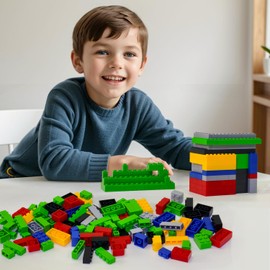 Bestoyz 1000 Pieces Building Blocks, Bulk Classic Building Bricks Toy, Big Box of Basic Bricks, Compatible with Major Brands, Educational Construction Toys & Gifts for Kids 4+