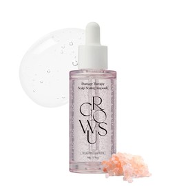 GROWUS - Damage Therapy - Ampolla para escalar el cuero cabelludo, 1.69 onzas líquidas, suero para el cuero cabelludo con complejo de proteínas y algas marinas para cabello más grueso, aroma a rosaz (50g)