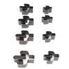 8pcs Leather Shape Punch Cutter Mold High Carbon Steel Hollow
