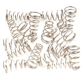 Musiclily 12x4.5/6.5mm Conical-Style Guitar Single-coil Pickup Height Springs,Nickel (20 Pieces)