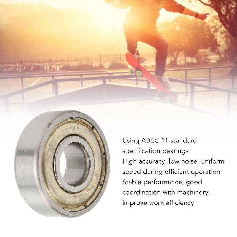 minifinker Skateboard Bearing, High Efficiency ABEC 11 Corrosion Resistance 608ZZ