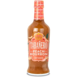 Tabanero Peach Bourbon Habanero Hot Sauce by Tabañero Gourmet Spicy Sauce Hot Sauce Gi...