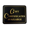 Elegant Gift Certificates Available Business Sign - 5.5" H x