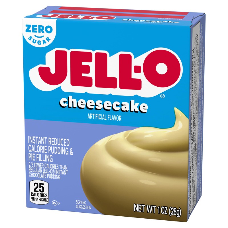 Jell-O Sugar Free Cheesecake Instant Pudding Mix (1 oz Boxes,