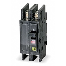 Square D Unit Mount Circuit Breaker, QOU, Number of Poles 2, 10 Amps, 120/240VAC, Standard - QOU210