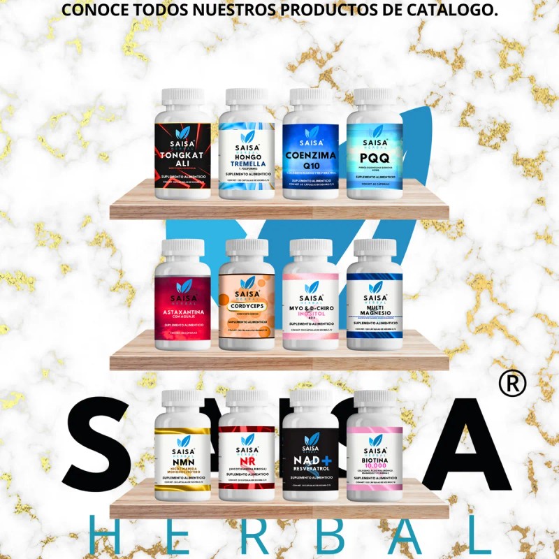 L-Lisina | 100% Pura 120 Cáps | SAISA HERBAL |