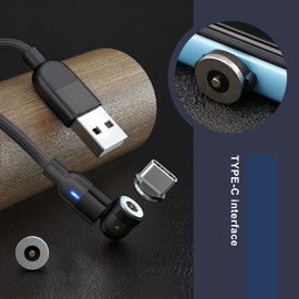 ECSiNG 5x Type C Magnetic Connector Rotating Type C Magnetic Adapter Magnetic Connector Tips Head for Magnetic Charging Cable Charge Cord