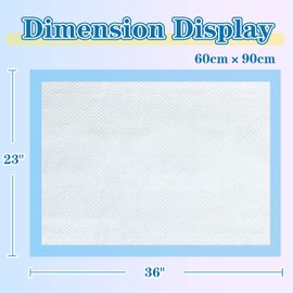 MILDPLUS Disposable Pads 23"×36" (150pcs) Moderate Absorbent Underpads Incontinence Bed Pads Disposable Chucks, Pee Pads for Kids, Adults and Pet