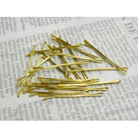 [Made in Japan] American Pin Gold Hairpin 10 Pcs as Set of 3 Straight