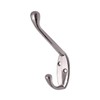 H-Smart 4 x Polished Chrome Metal Double Hat & Coat