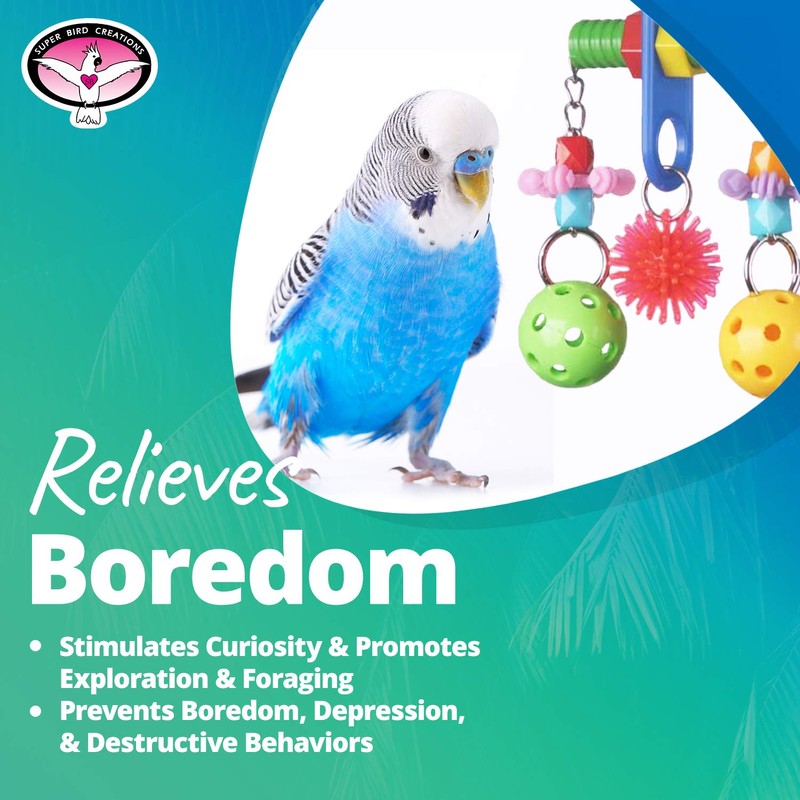 Super Bird Creations SB1087 Tug O'War Bird Toy, Small/Medium Bird