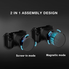 H&Y 95mm Black Mist Filter Lens Filter Mist Black 1/4 Diffusion Filter Camera Lens Filter Cinematic Effect with Magnetic Adapter Ring, EVO Series