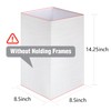 OUTON White Linen Texture Lamp Shade 14.25 x 8.5 x