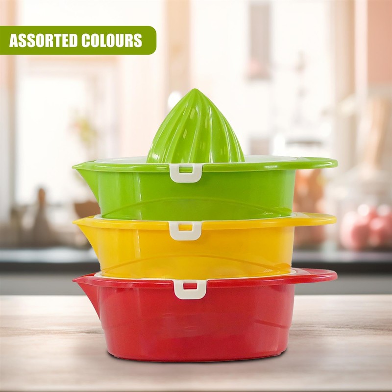 GEEZY Plastic Manual Juicer, 220ml Capacity – BPA Free, Dishwasher