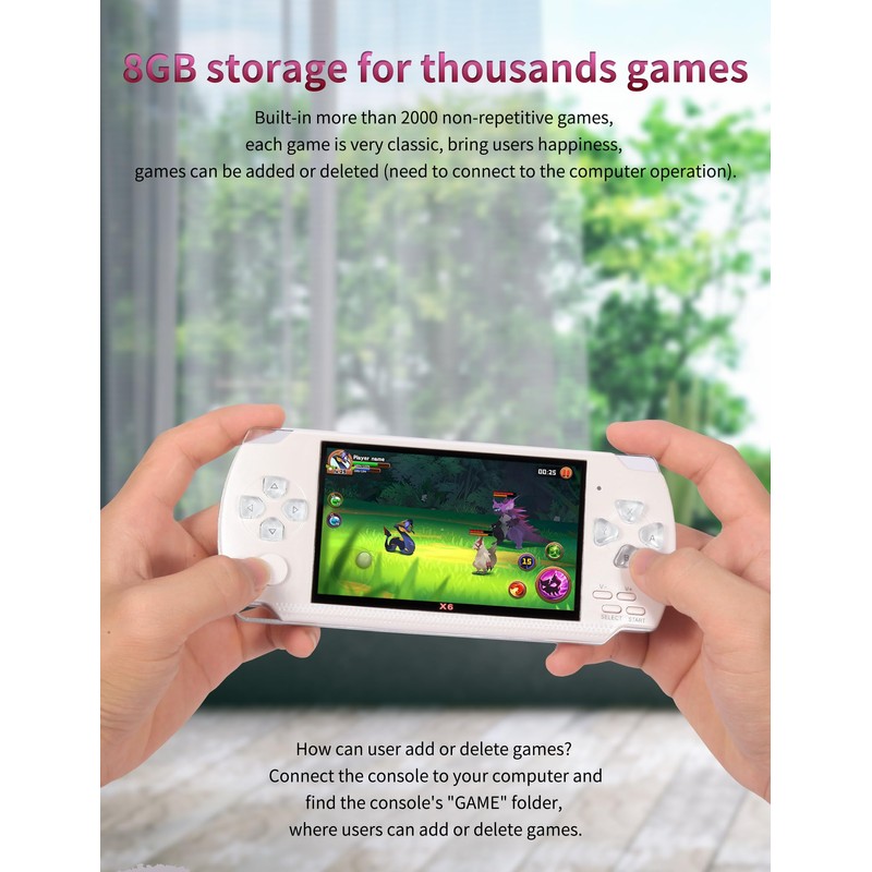 CZT 4.3 inch Retro Game Console with mps mp4 Function