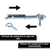 6 Pack Safety Hook and Eye Latch, 2 Inch Stainless